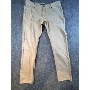 Nick Danger Pants Mens 36x32‎ Khaki Beige Slim Fit Casual